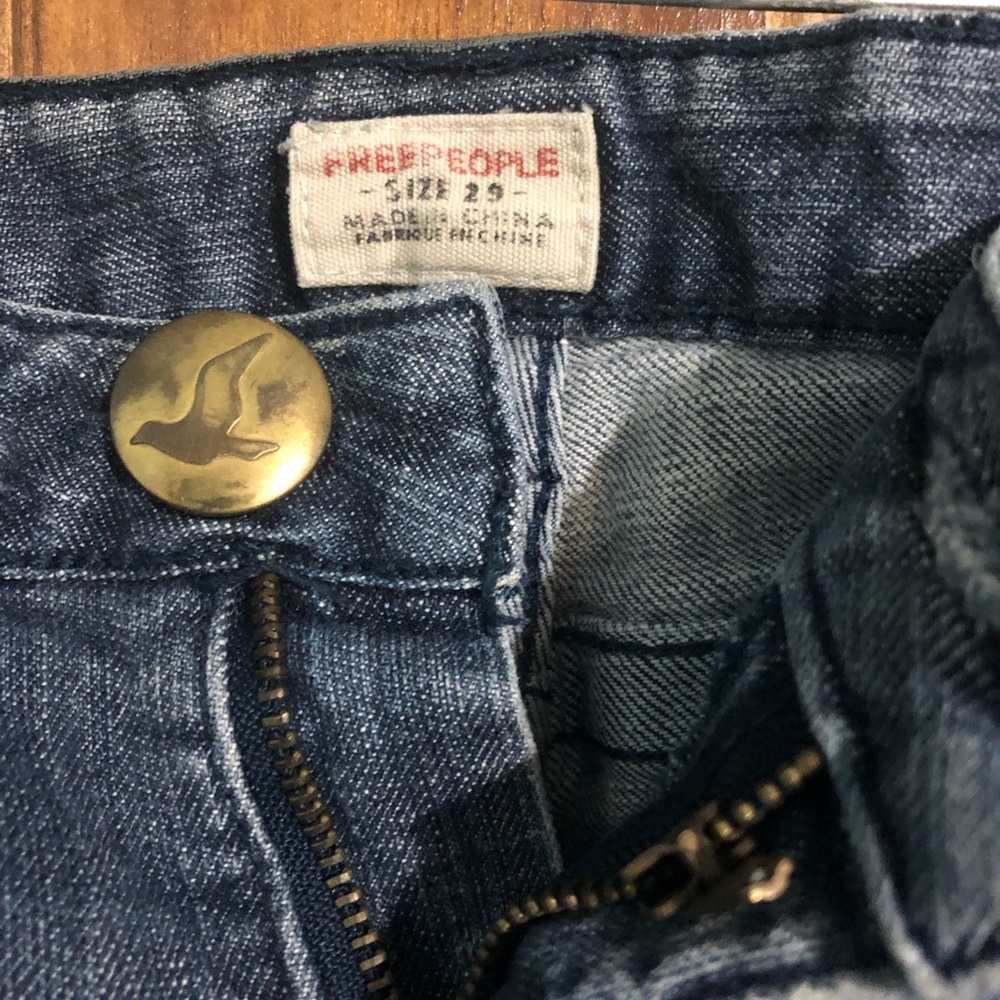 Free people jeans **zipper needs repair**